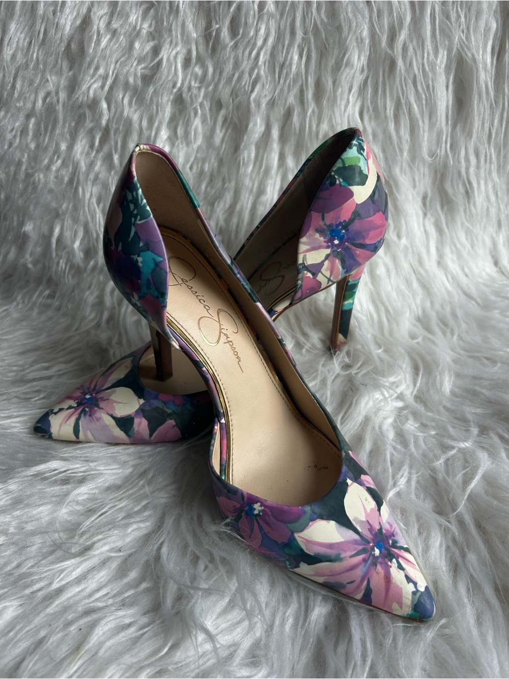 Jessica Simpson Floral Pumps